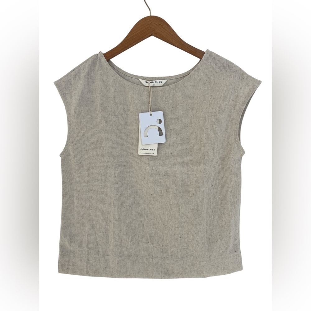 Commence Linen Blend Top New with Tags
